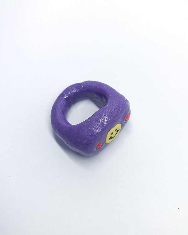 YELLOW SMILE RING