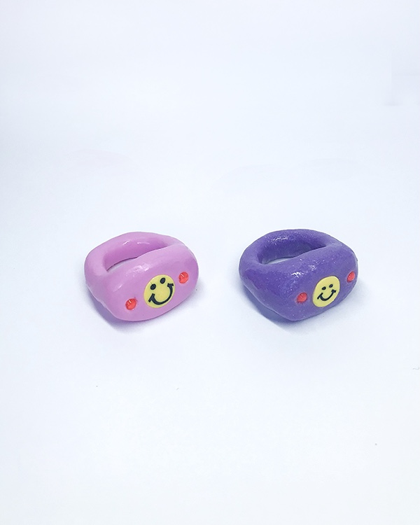 YELLOW SMILE RING