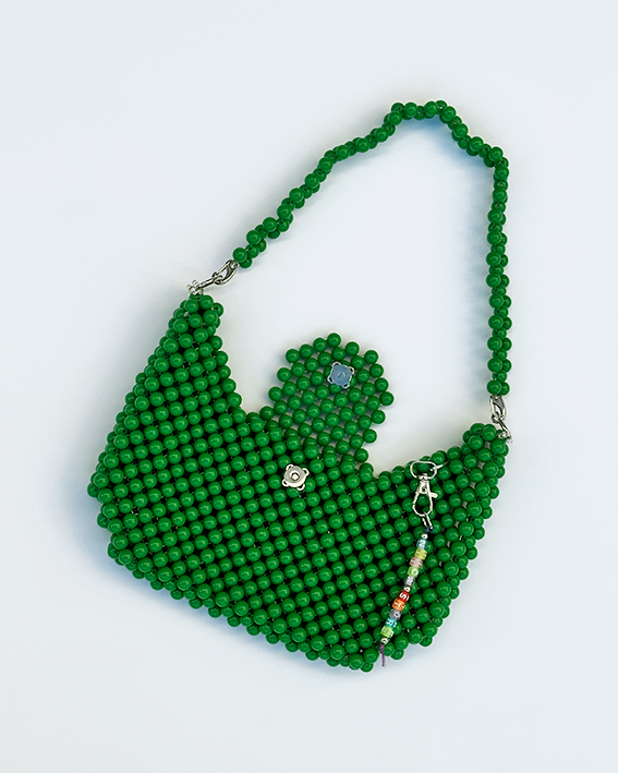 GREEN CROISSANT BAG