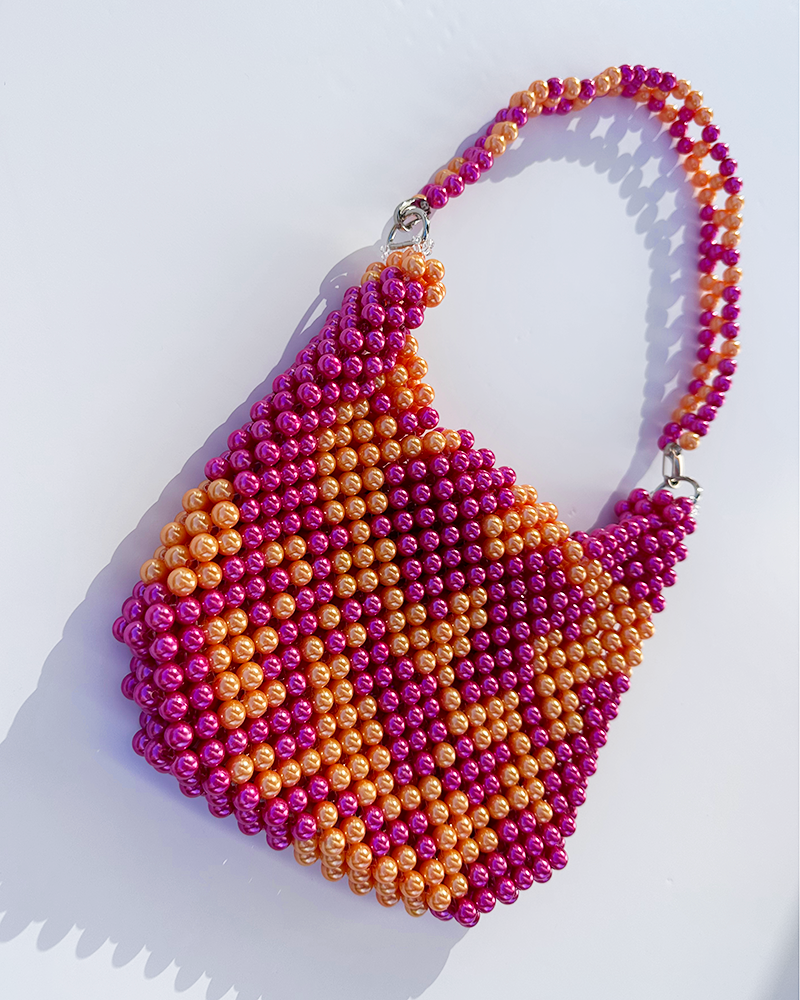 MIXED PINK AND ORANGE BAG