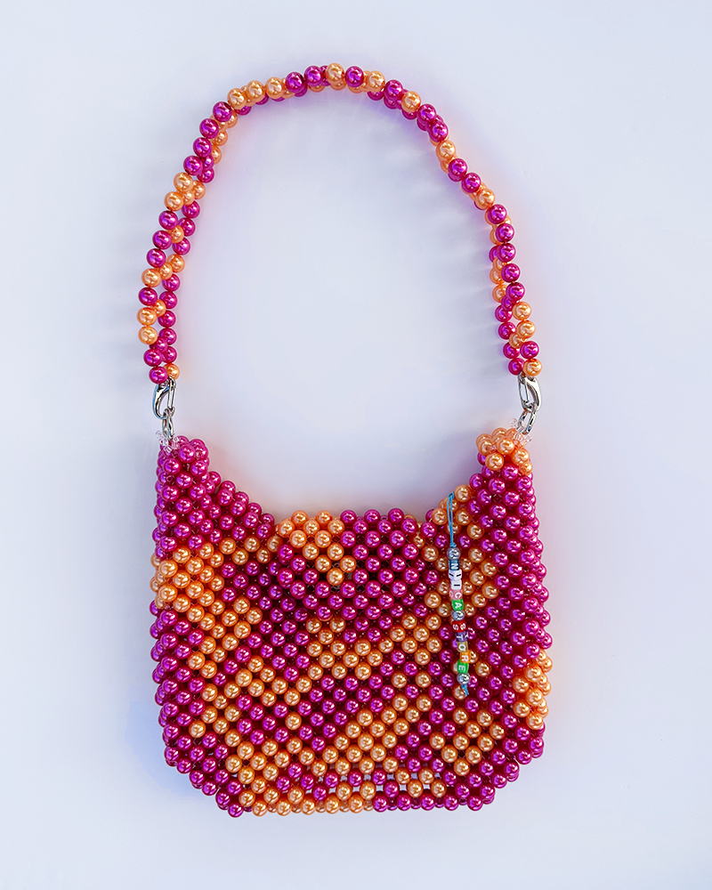 MIXED PINK AND ORANGE BAG