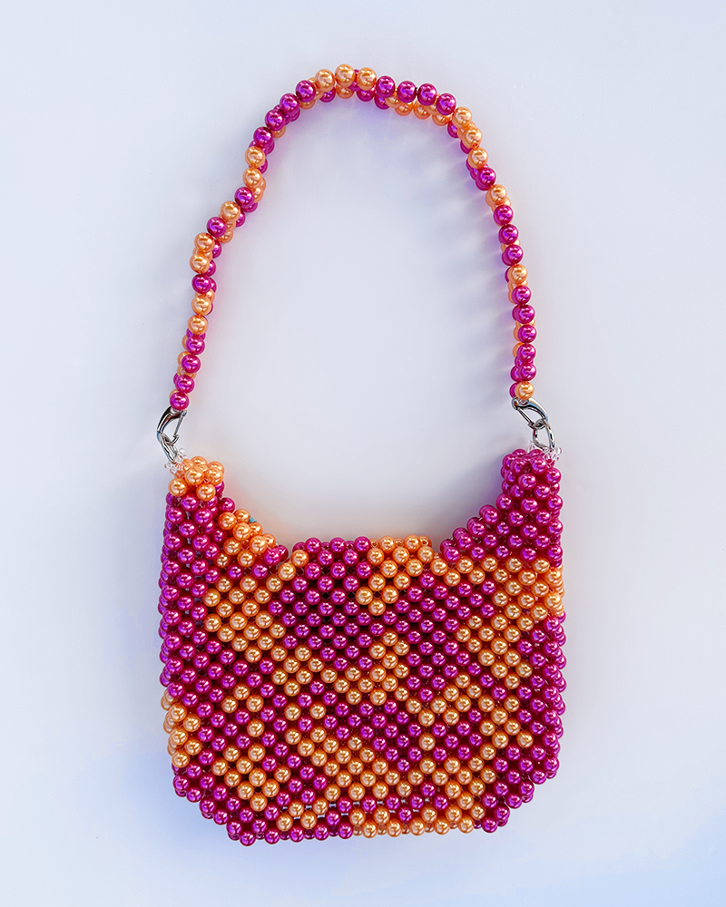 MIXED PINK AND ORANGE BAG