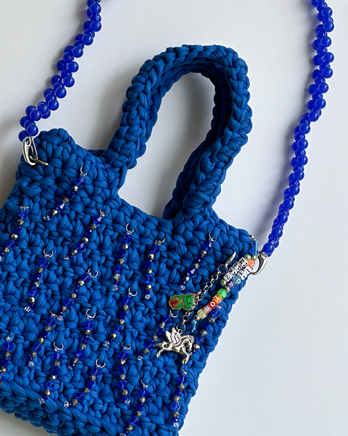 NIICA X M.PAZ – CROCHET BLUE BAG