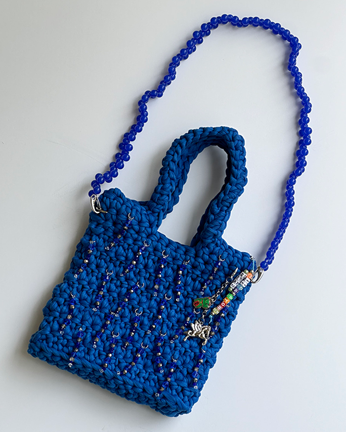 NIICA X M.PAZ – CROCHET BLUE BAG