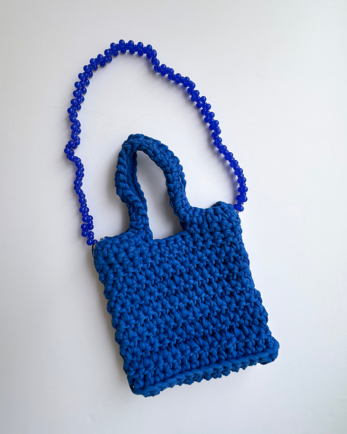 NIICA X M.PAZ – CROCHET BLUE BAG