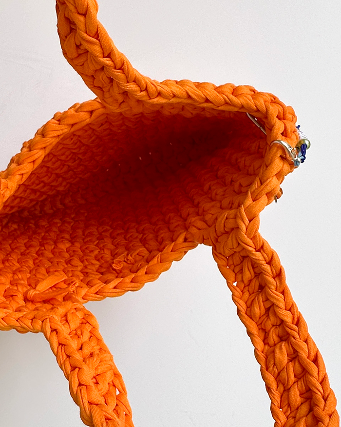 NIICA X M.PAZ – CROCHET ORANGE BAG