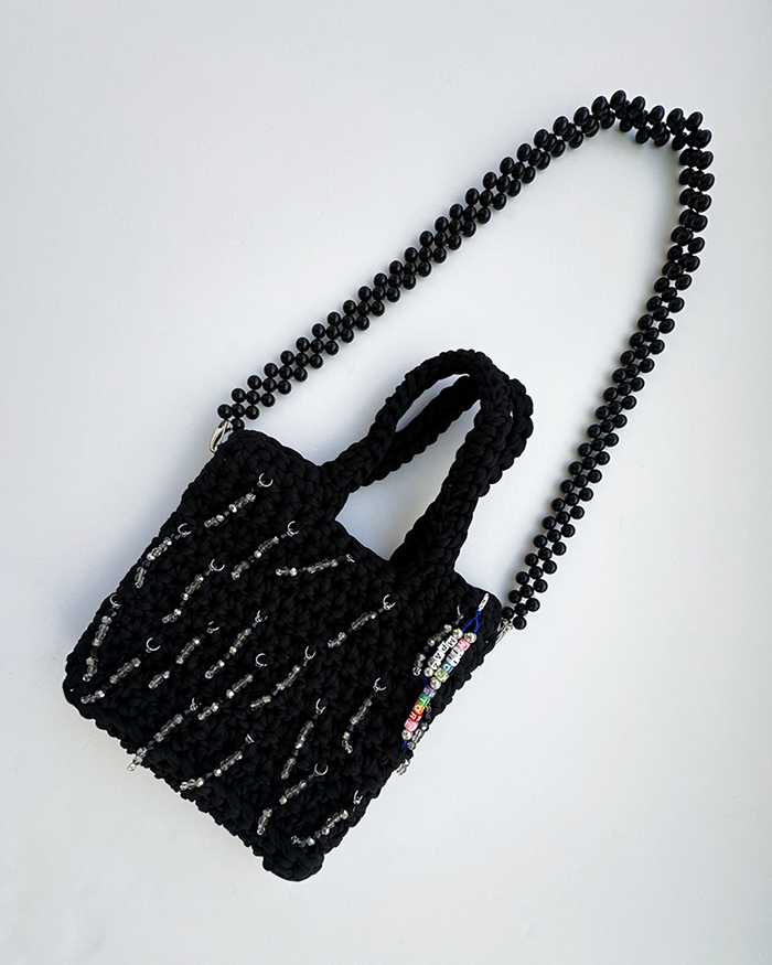 NIICA X M.PAZ – CROCHET BLACK BAG