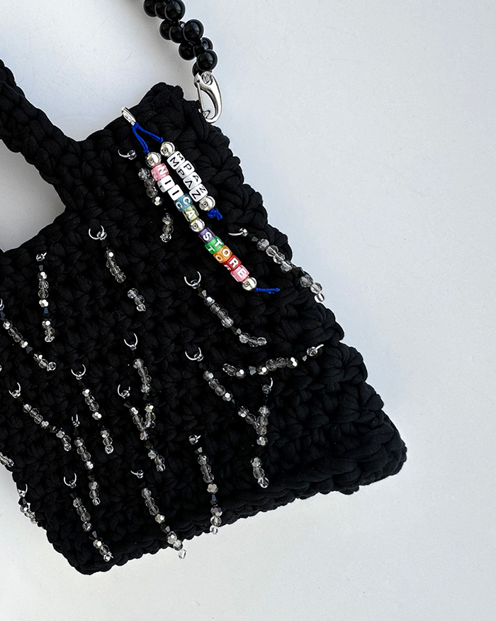 NIICA X M.PAZ – CROCHET BLACK BAG