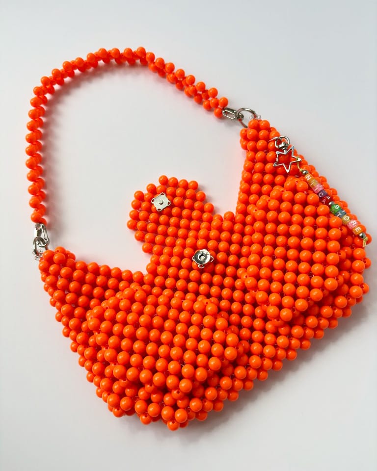 ORANGE CROISSANT POCKETS BAG