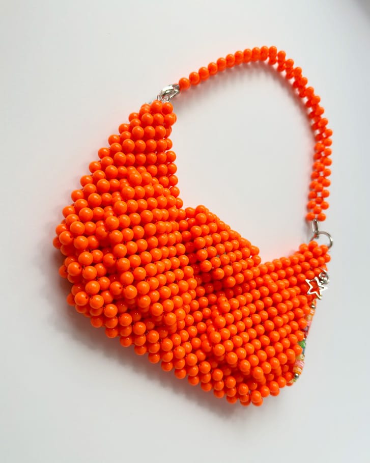 ORANGE CROISSANT POCKETS BAG