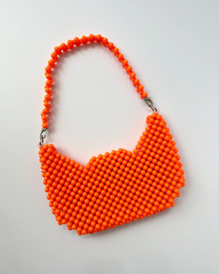 ORANGE CROISSANT POCKETS BAG