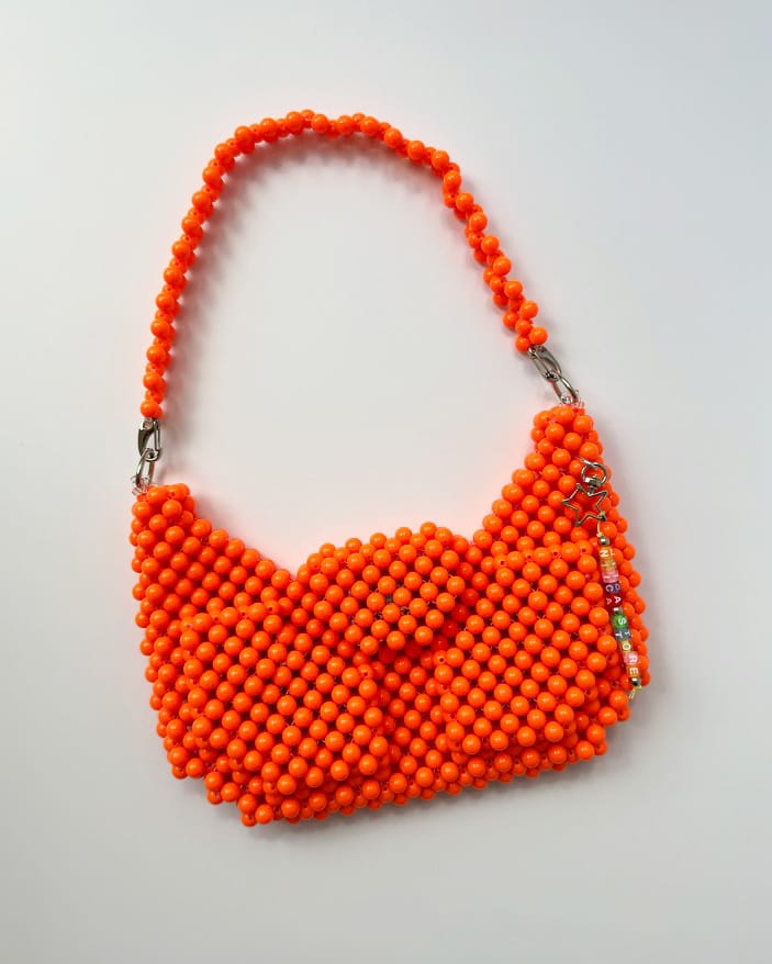 ORANGE CROISSANT POCKETS BAG