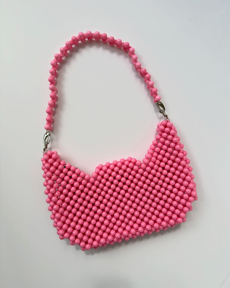 PINK CROISSANT POCKETS BAG