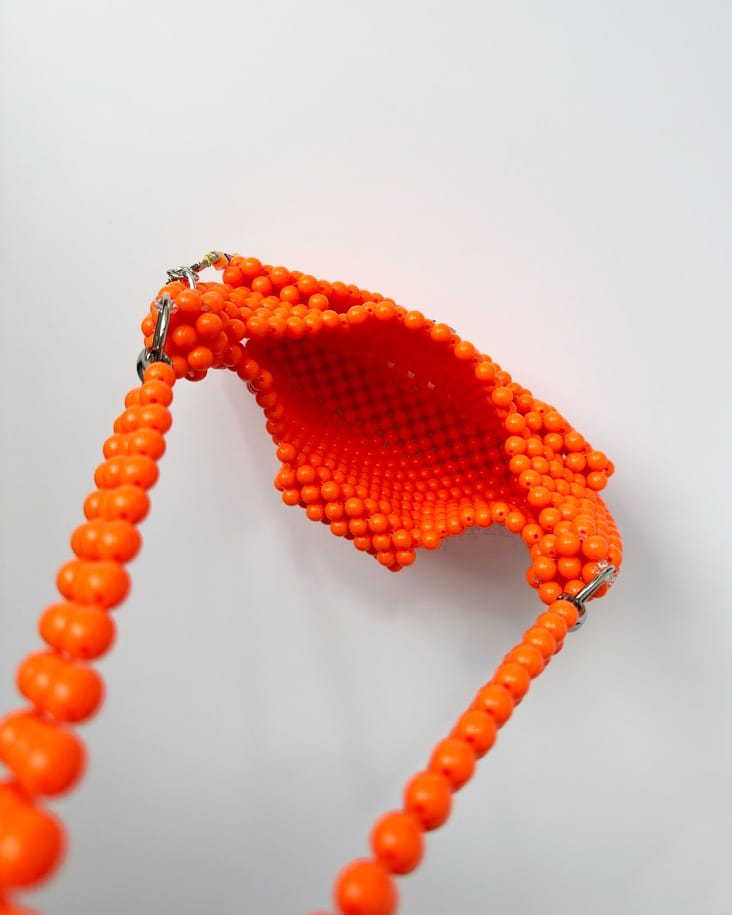 ORANGE CROISSANT POCKETS BAG