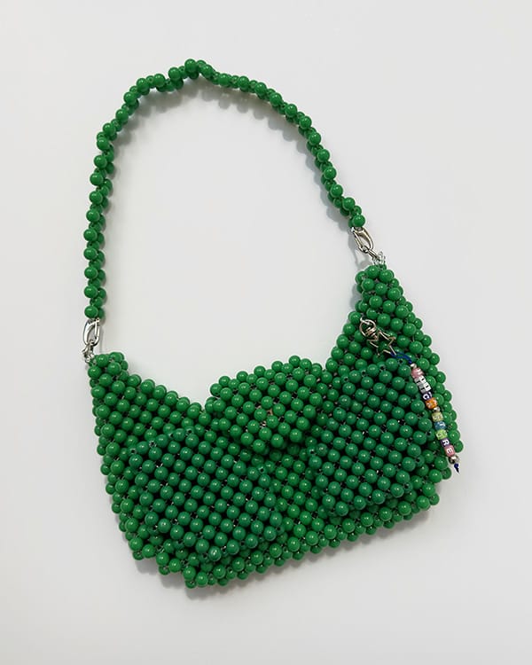 GREEN CROISSANT POCKETS BAG